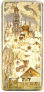 S.Kozlov. "Winter at Sergiev Posad"